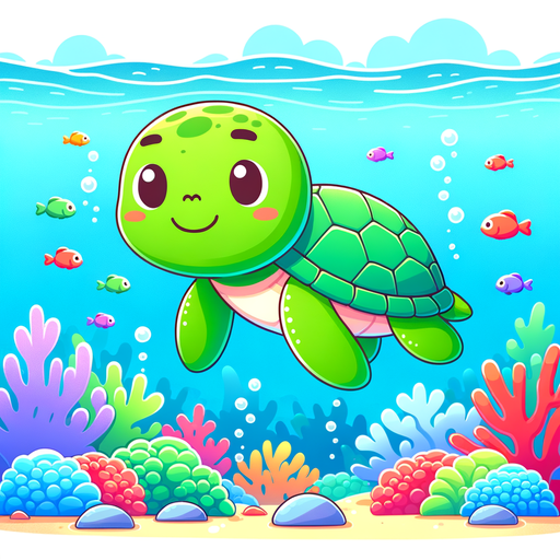 Charming Turtle Painting Diamond Kit