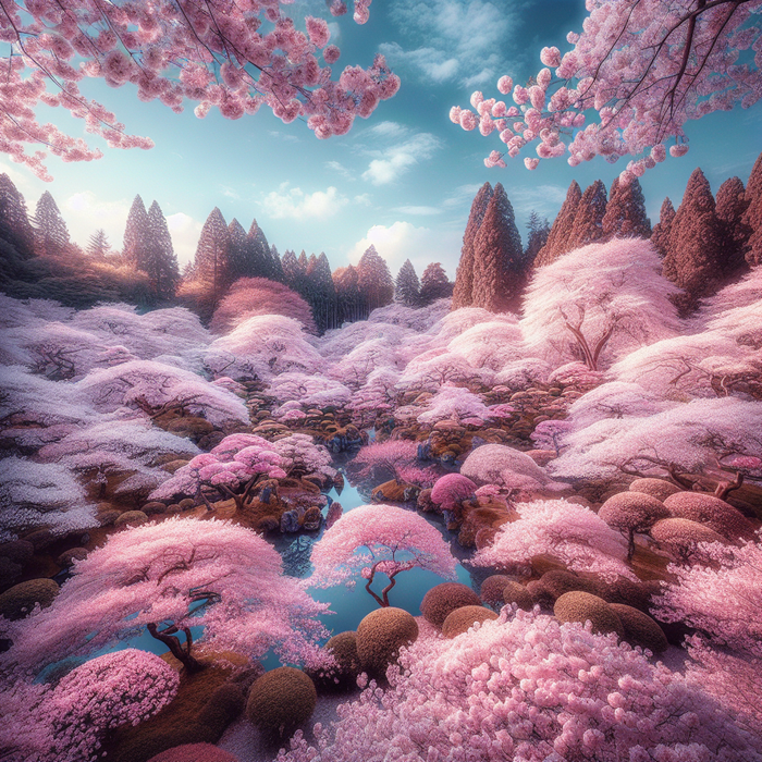 Cherry Blossom Dreamscape Paint By Diamonds