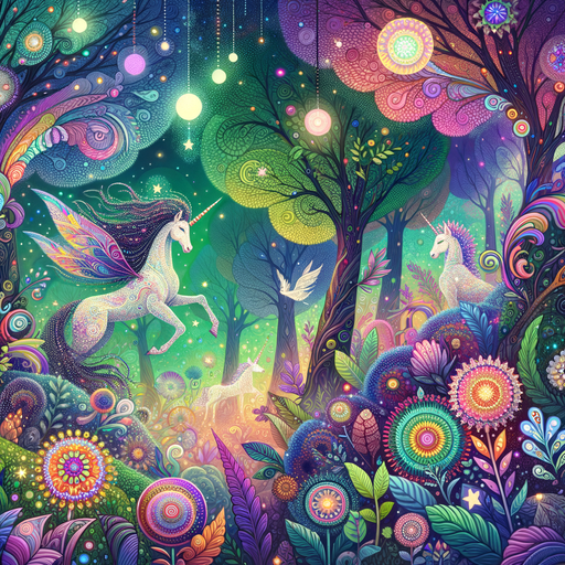 Magical Fairy Tale Forest Paint By Color