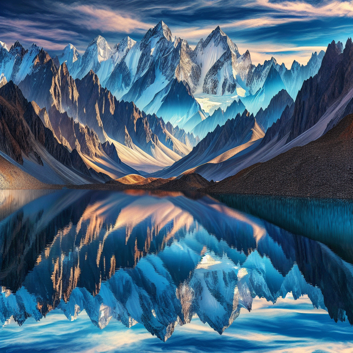 Mountain Reflection Paint By Diamond