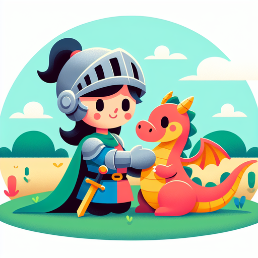 Knight's Dragon Friend DIY Paint By Diamonds