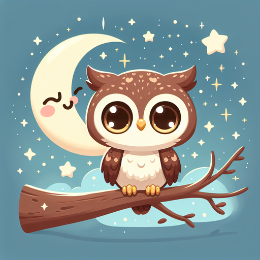 Charming Little Owl Painting Diamond Kit