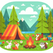 Happy Camping Trip Painting By Diamonds Kit