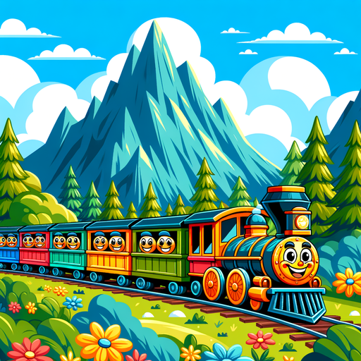 Whimsical Train Adventure Paint By Diamonds Kits