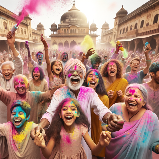 Holi - Mathura Paint By Diamond