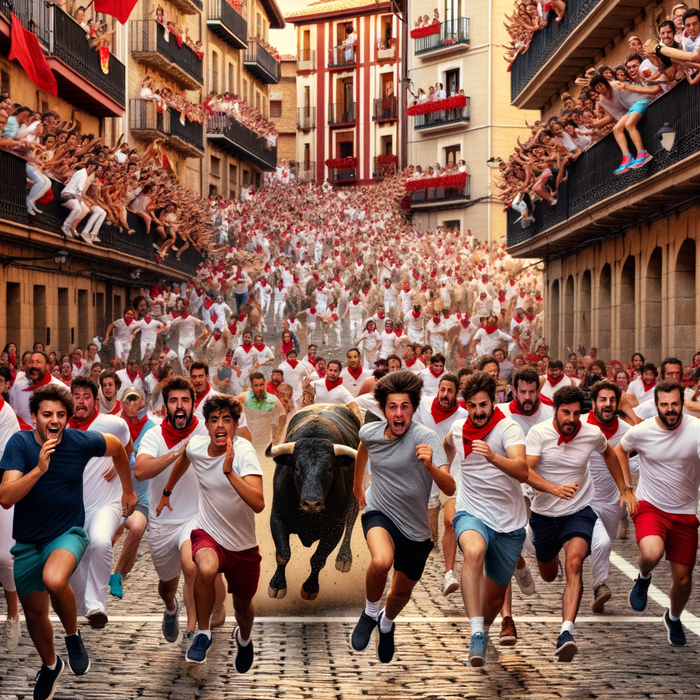 Fiesta De San Fermín - Pamplona Paint By Diamonds Art