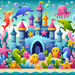 Friendly Undersea Castle Paint By Diamond