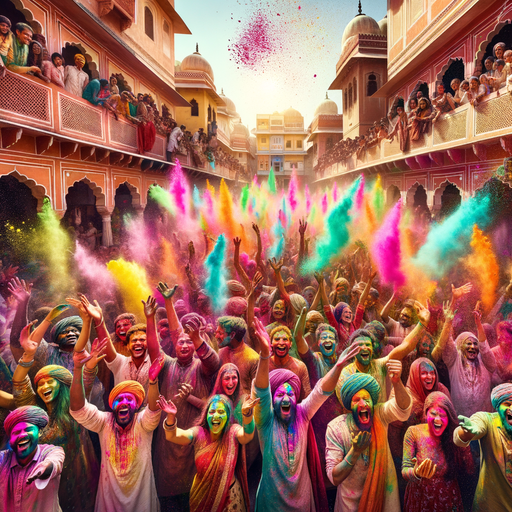 Holi - Jaipur Diamond Painting