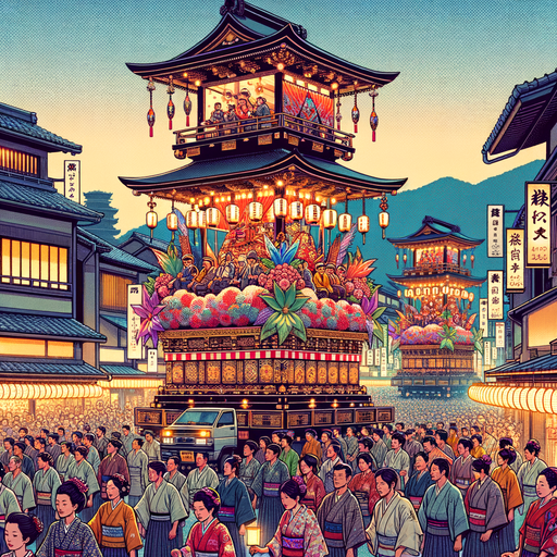 Gion Matsuri Festival Painting By Diamonds Kit