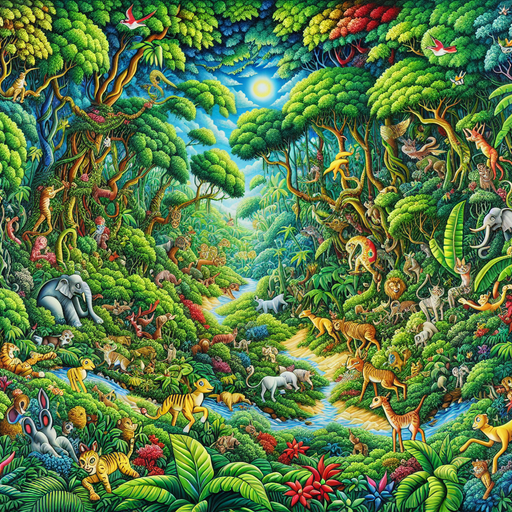 Whimsical Jungle Adventure DIY Paint By Diamonds