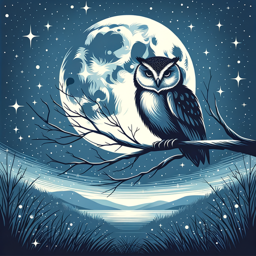 Wise Owl Twilight Diamond Painting