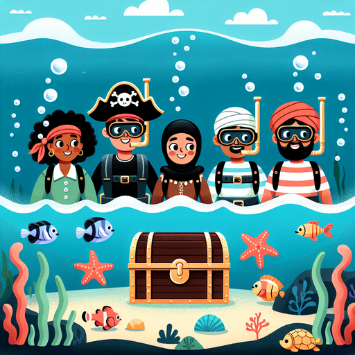 Undersea Pirate Adventure Paint By Color