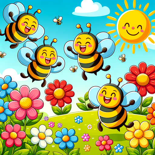 Buzzy Bee Parade Diamond Painting