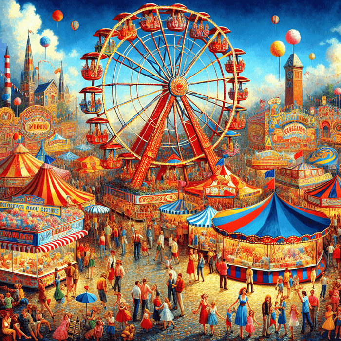 Lively Carnival Celebration Paint By Color