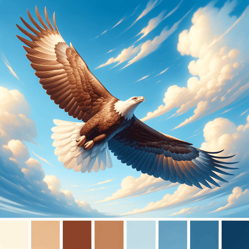 Majestic Eagle Soar Paint By Color