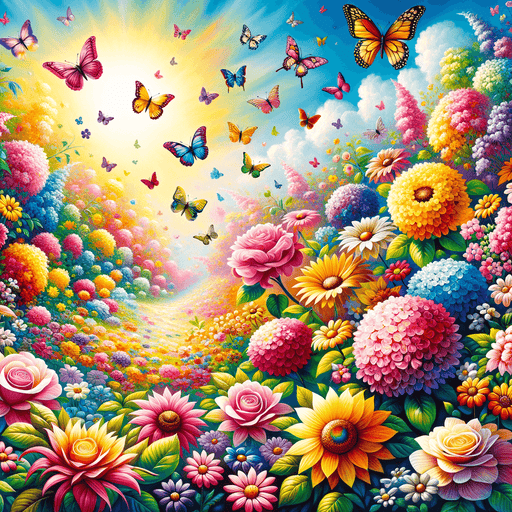 Colorful Garden Paradise Paint By Diamonds