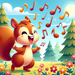 Singing Squirrels Paint By Color