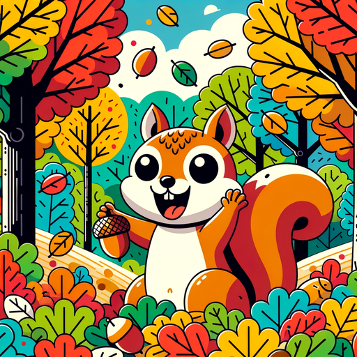 Silly Squirrel Adventure Paint By Diamonds