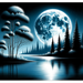 Magical Moonlit Night Paint By Diamond