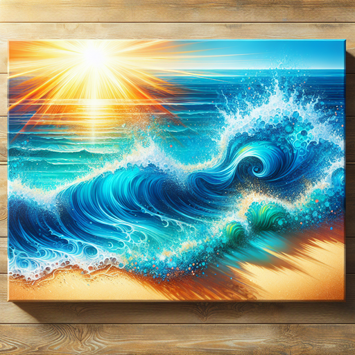 Vibrant Colorful Waves Diamonded Painting Kits