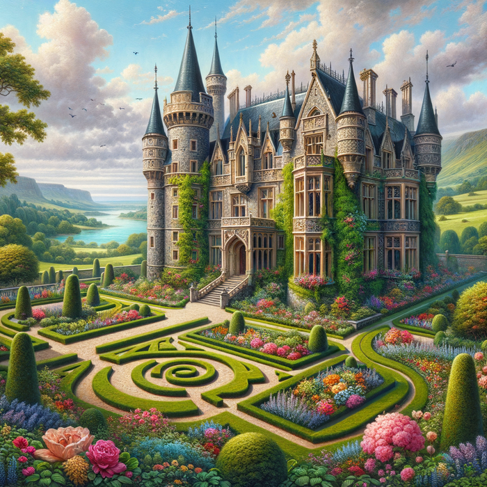 Fairy Tale Castle 5D DIY Paint By Diamond Kit