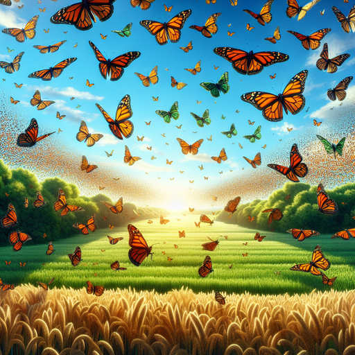 Monarch Butterfly Migration Painting By Diamonds Kit