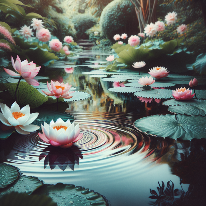 Zen Lotus Sanctuary Diamonded Painting Kits