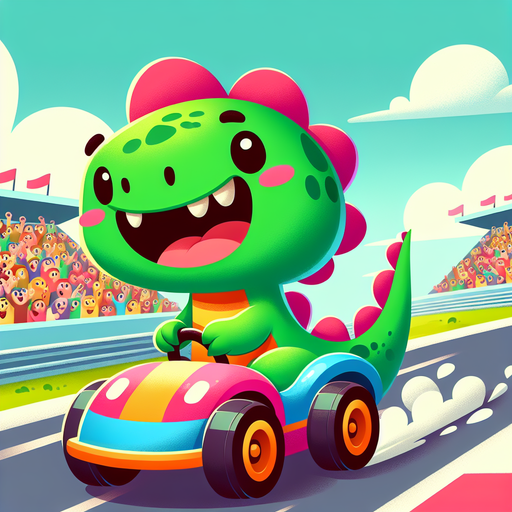 Dashing Dino Racer Paint By Diamonds Kits