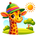 Gentle Giraffe Adventure Paint By Diamond