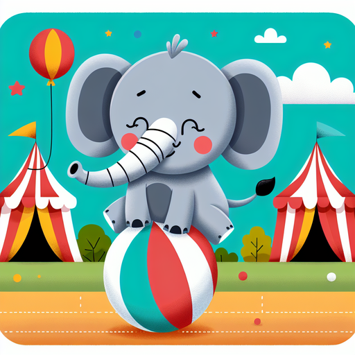 Silly Circus Elephant Paint By Diamonds