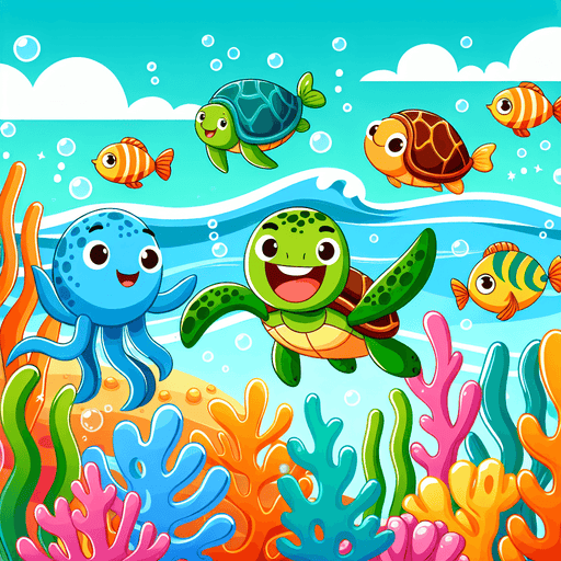 Lively Underwater Adventure Paint By Diamonds