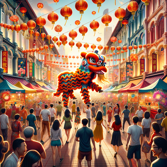 Lunar New Year Festival - Singapore Paint By Diamonds Art