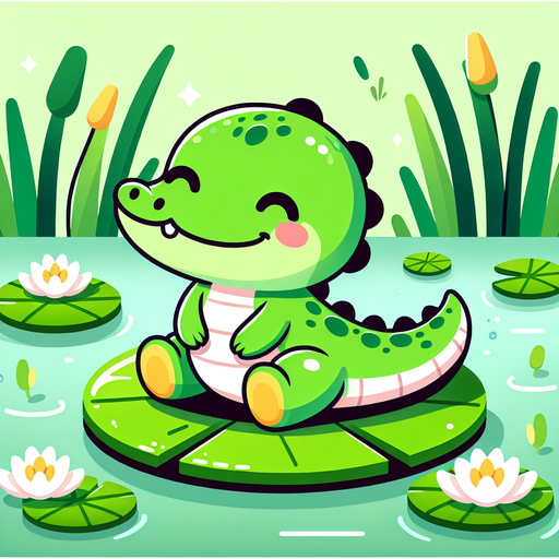 Adorable Alligator Paint By Diamonds Kits