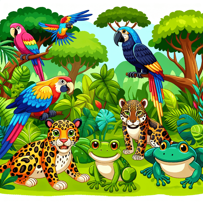 Rainforest Wonders Paint By Diamonds Art