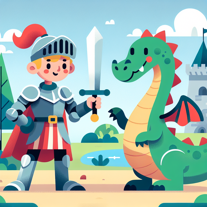 Knights And Dragons Duel Painting Diamond Kit
