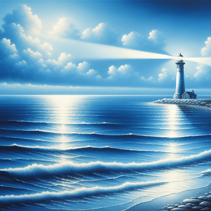 Oceanic Lighthouse Beacon Painting Diamond Kit