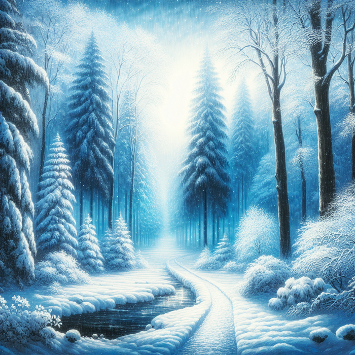 Timeless Winter Painting Diamond Kit