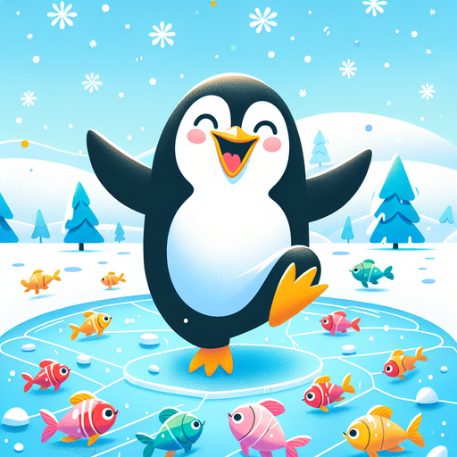 Dancing Pingu Diamond Painting
