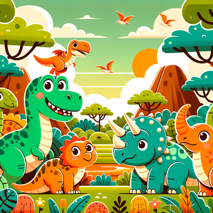 Adventurous Dino Safari Paint By Diamonds Kits