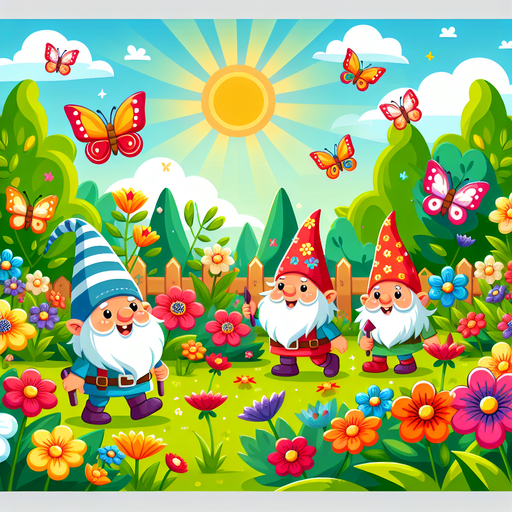 Garden Gnome Adventure Paint By Diamond