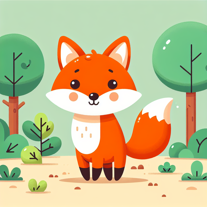 Clever Little Fox Paint By Color