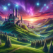 Fantasy Castle Lands Paint By Diamond