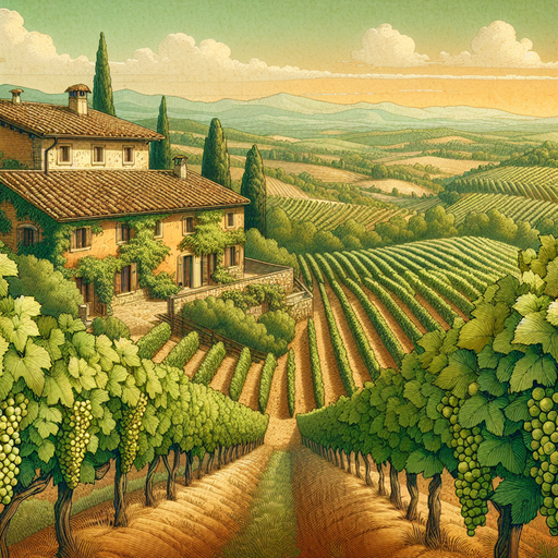 Terracotta Vineyard Vista DIY Paint By Diamonds