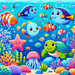 Joyful Underwater Adventure Paint By Diamonds