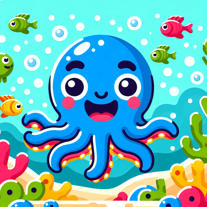 Playful Octopus Paint By Diamonds