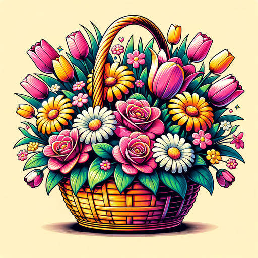 Colorful Flower Basket Diamonded Painting Kits