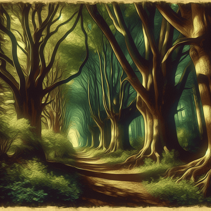 Mystical Woodland Path Painting Diamond Kit