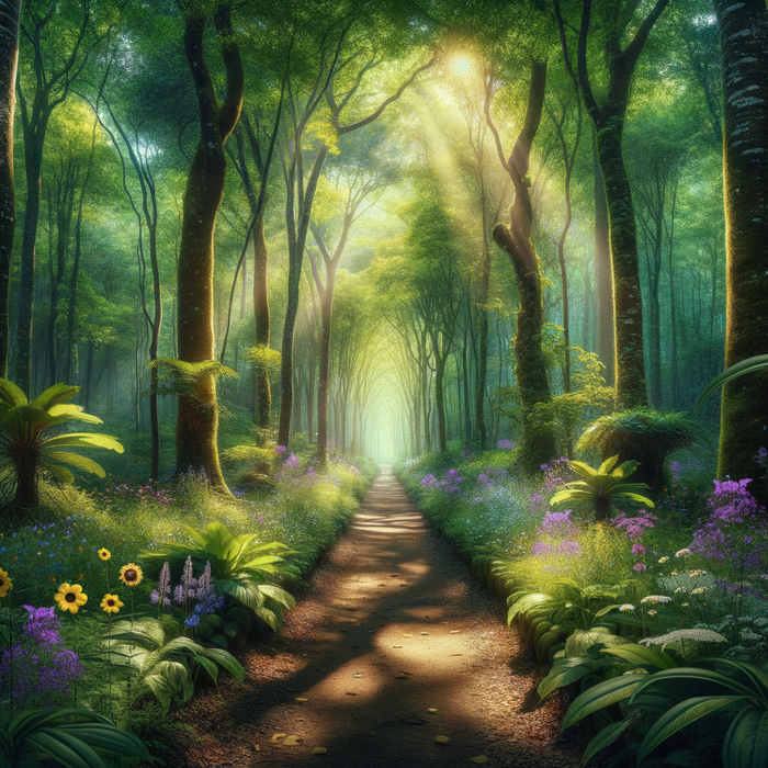 Magical Forest Pathway 5D DIY Paint By Diamond Kit