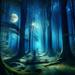 Magical Midnight Forest Paint By Diamonds