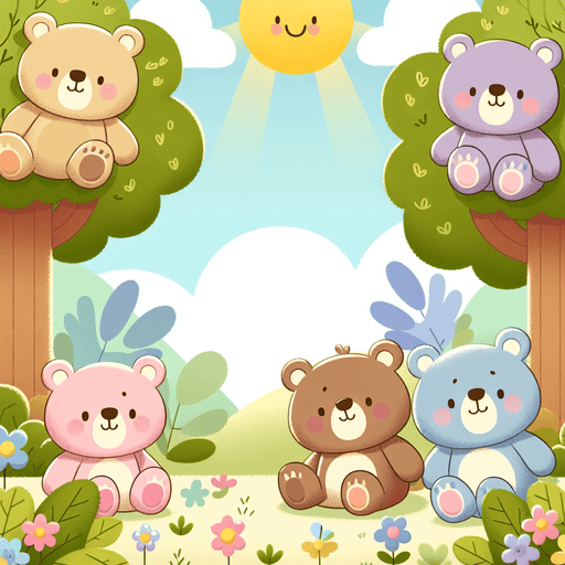 Cuddly Bears Paint By Color